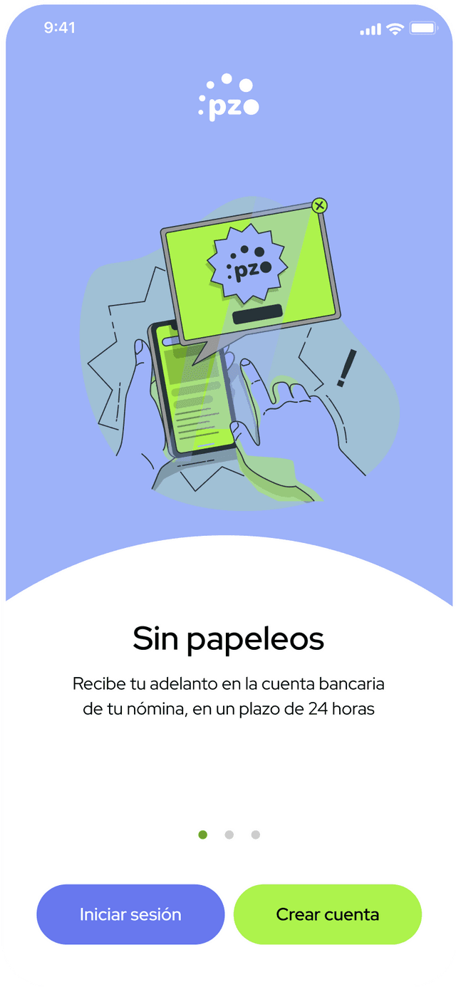 Tercera pantalla del onboarding